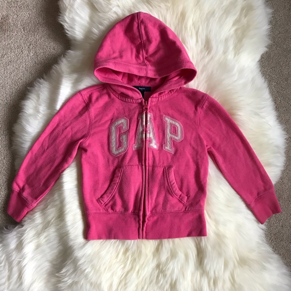 GAP Girl Pink Hoodie Sweater- XS. Good condition - Picture 4 of 8